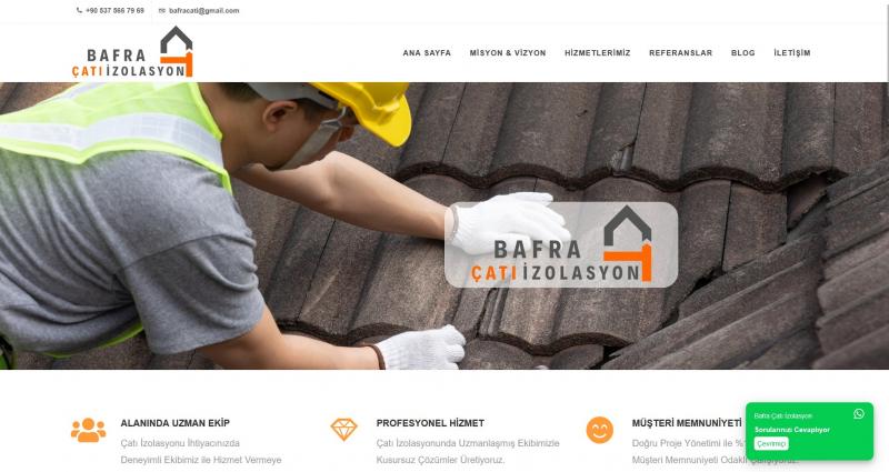 Bafra Çatı İzolasyon Projesi